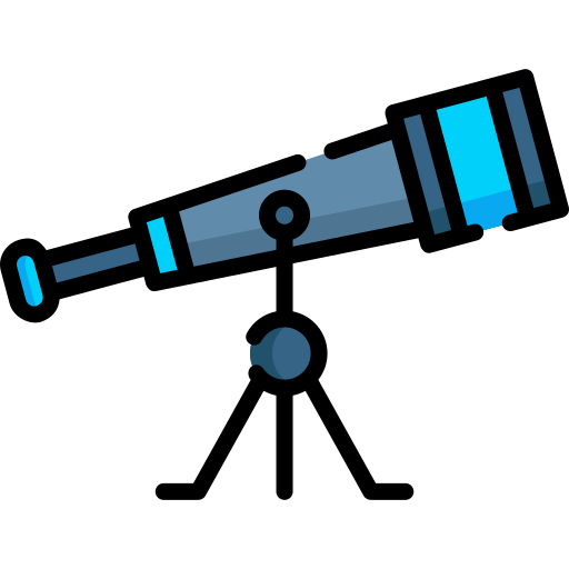 망원경 Special Lineal color icon