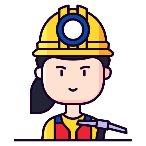 Miner Generic Outline Color icon