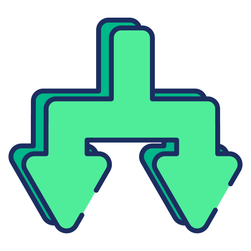 T junction Generic Outline Color icon