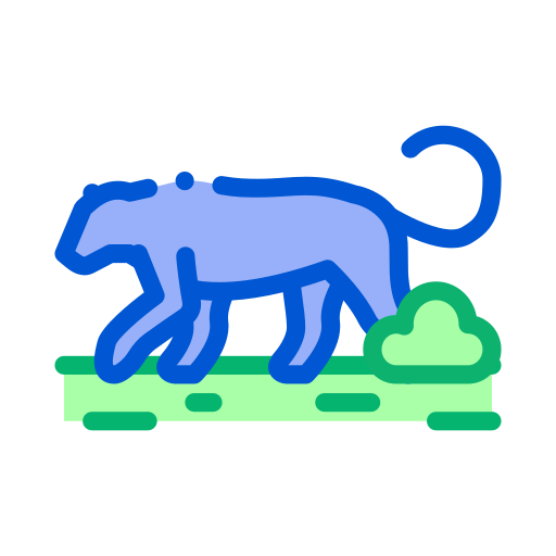 león Generic Outline Color icono