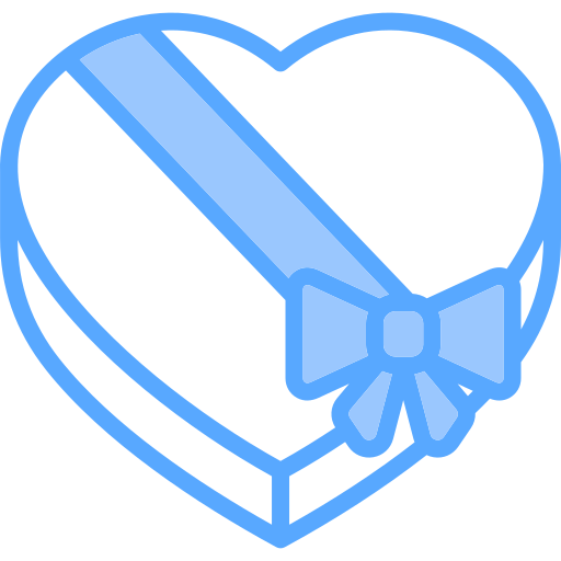 scatola del cuore Generic Blue icona