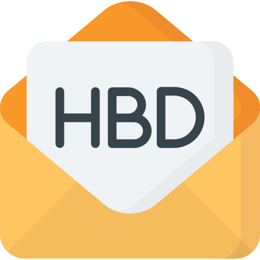 Birthday card Generic Flat icon