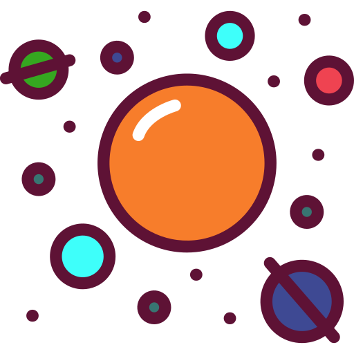 Солнечная система Generic Outline Color иконка