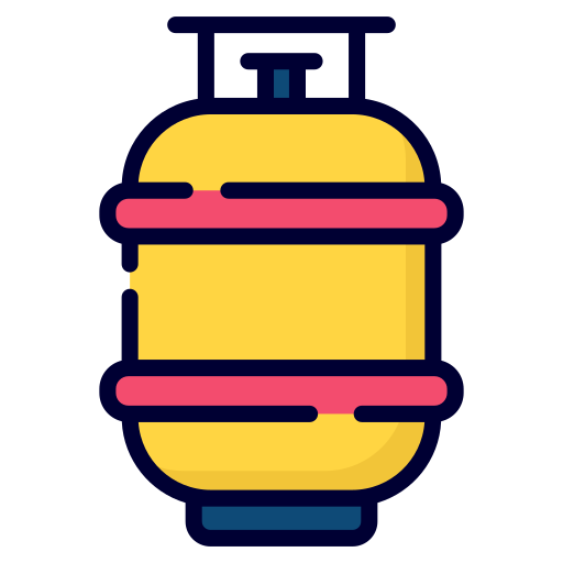 butla z gazem Generic Outline Color ikona
