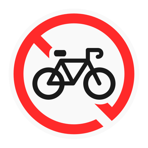 Нет велосипеда Generic Flat иконка