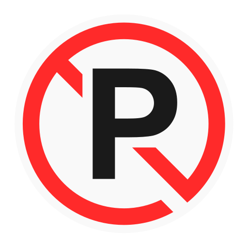 niet parkeren Generic Flat icoon