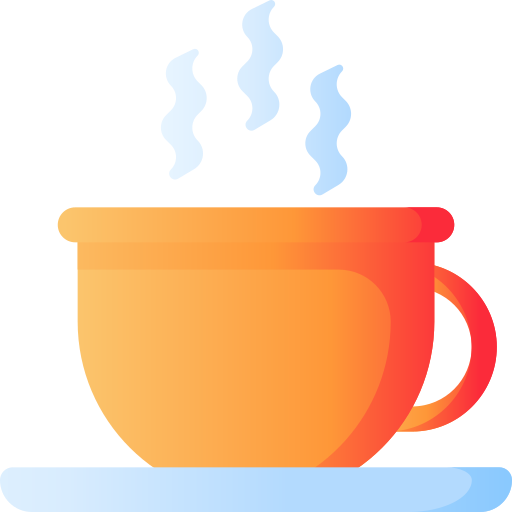 tè caldo 3D Basic Gradient icona