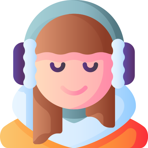 Girl 3D Basic Gradient icon