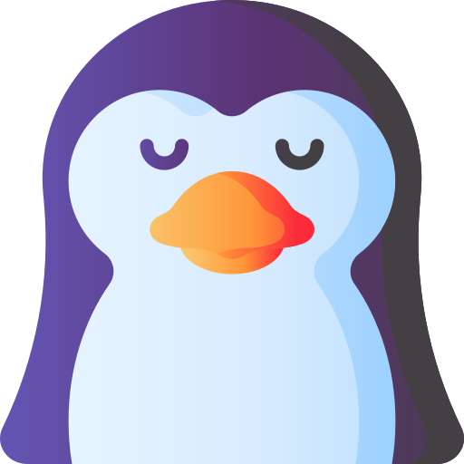 Penguin 3D Basic Gradient icon