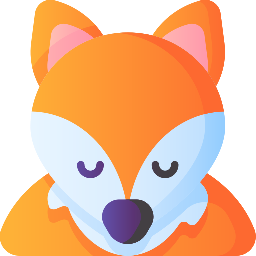 Fox 3D Basic Gradient icon