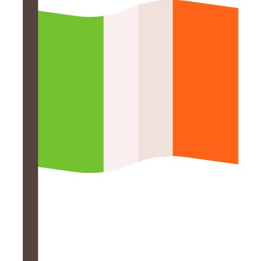 irlande Basic Straight Flat Icône