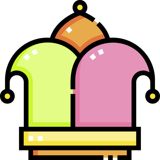 道化師の帽子 Detailed Straight Lineal color icon