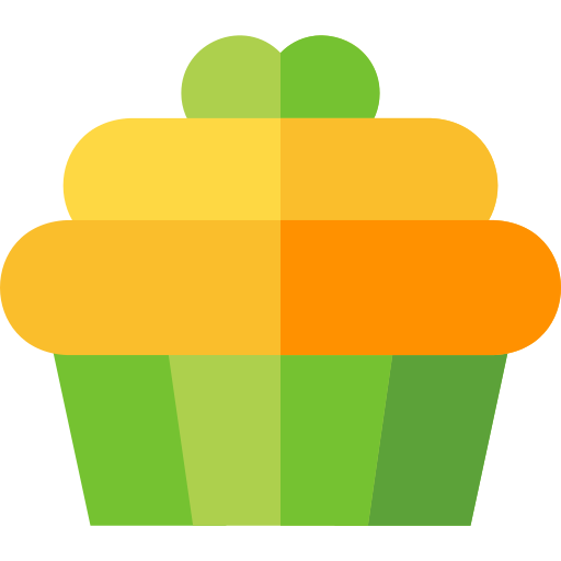 カップケーキ Basic Straight Flat icon