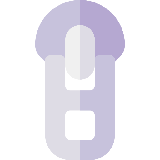 ジッパー Basic Rounded Flat icon