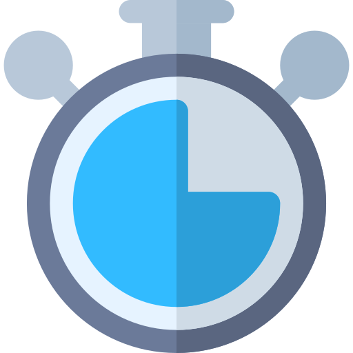 Stopwatch Basic Rounded Flat icon