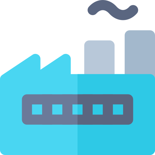 indústria Basic Rounded Flat Ícone