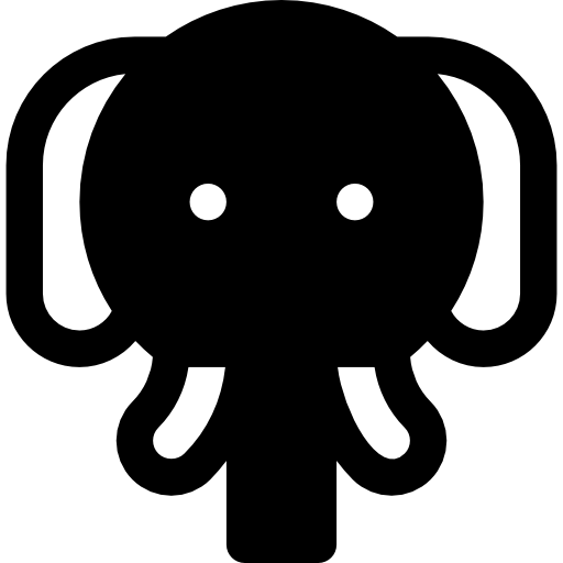 Elephant Basic Rounded Filled icon