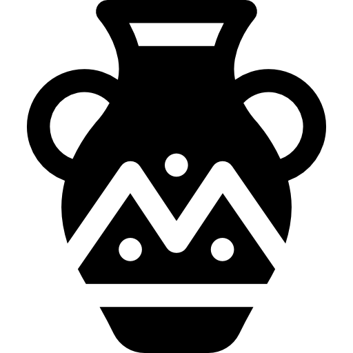 Vase Basic Rounded Filled icon