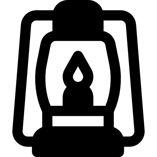 Oil lamp Basic Rounded Filled icon
