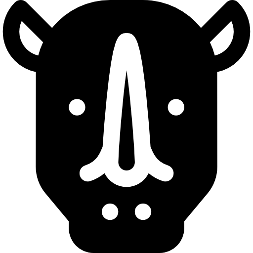 코뿔소 Basic Rounded Filled icon