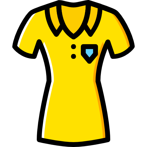 Shirt Basic Miscellany Yellow icon