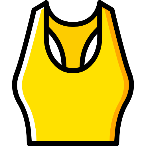 camiseta sin mangas Basic Miscellany Yellow icono