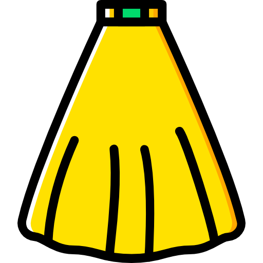 Skirt Basic Miscellany Yellow icon
