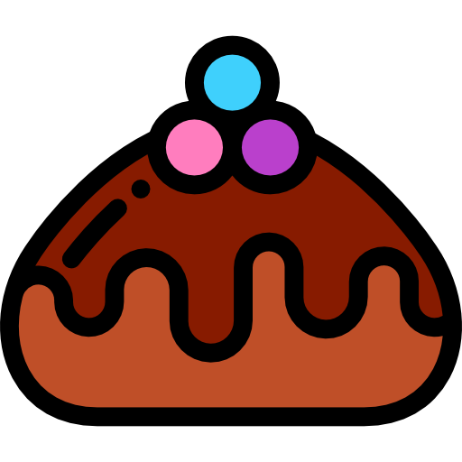 Cake Detailed Rounded Lineal color icon