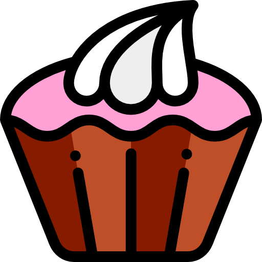 컵케익 Detailed Rounded Lineal color icon