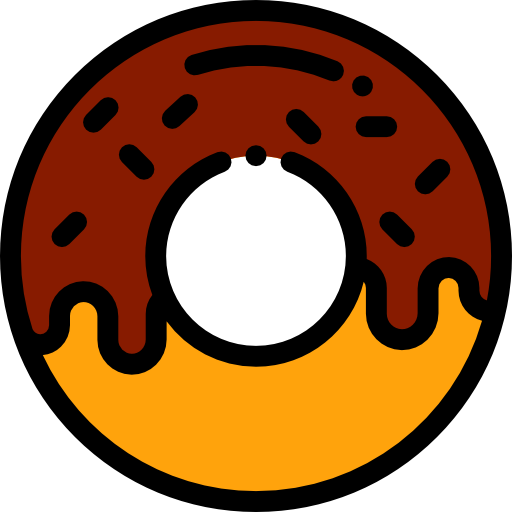 도넛 Detailed Rounded Lineal color icon