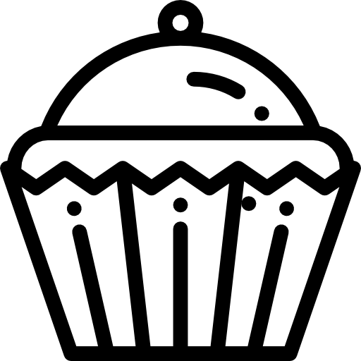 Cupcake Detailed Rounded Lineal icon