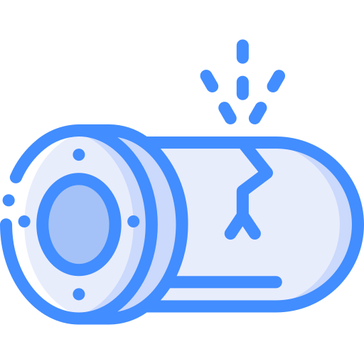 Pipe Basic Miscellany Blue icon