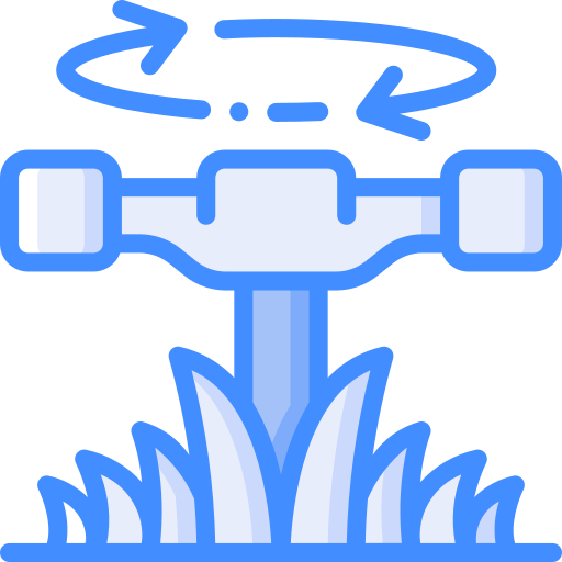 Sprinkler Basic Miscellany Blue icon