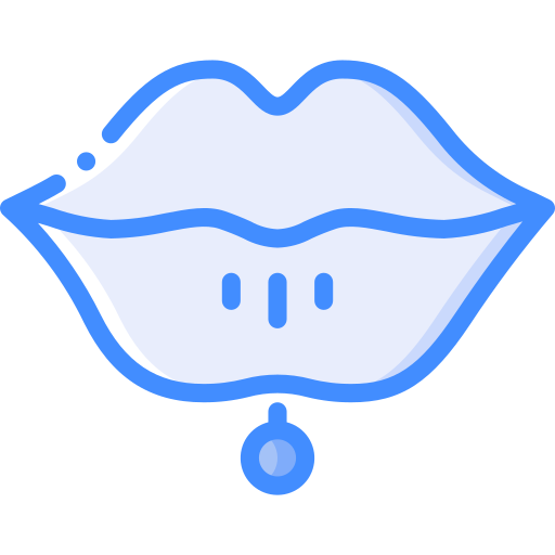 唇 Basic Miscellany Blue icon