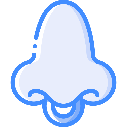Nose Basic Miscellany Blue icon