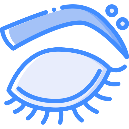 Eyebrow Basic Miscellany Blue icon