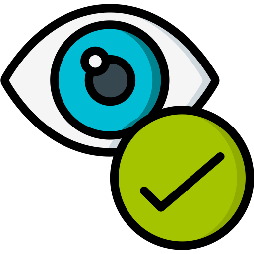 Eye Basic Miscellany Lineal Color icon