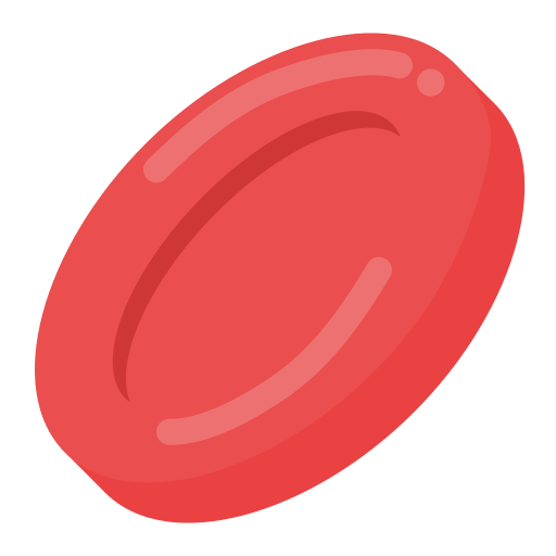 rode bloedcellen dDara Flat icoon