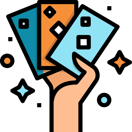 juego de cartas Mangsaabguru Lineal Color icono