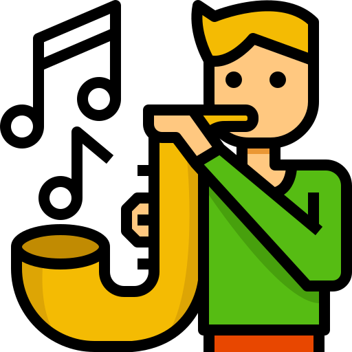 Saxophone Mangsaabguru Lineal Color icon