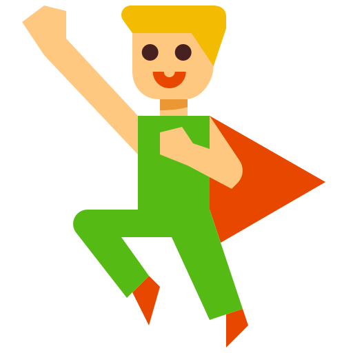 superhéroe Mangsaabguru Flat icono