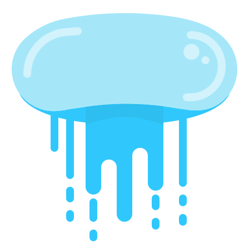 Jellyfish dDara Flat icon