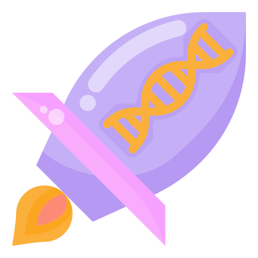 ingeniería genética dDara Flat icono
