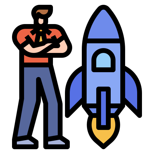 로켓 Ultimatearm Lineal Color icon