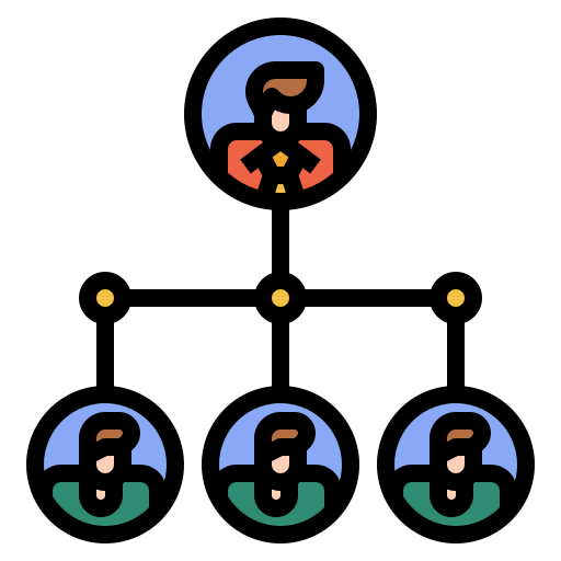 hierarchia Ultimatearm Lineal Color ikona