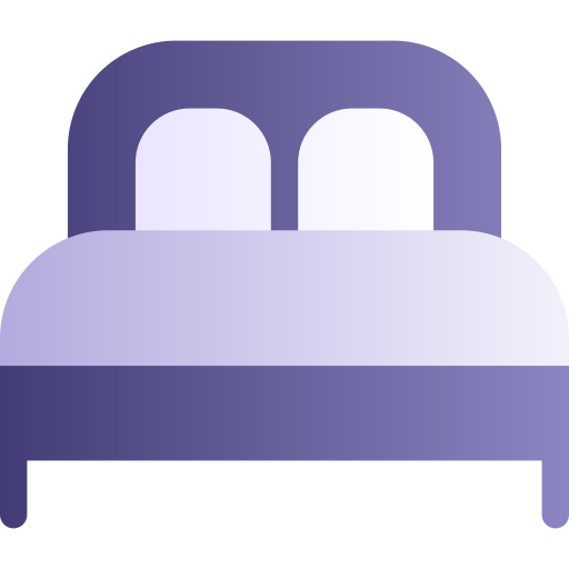 cama Generic Flat Gradient icono