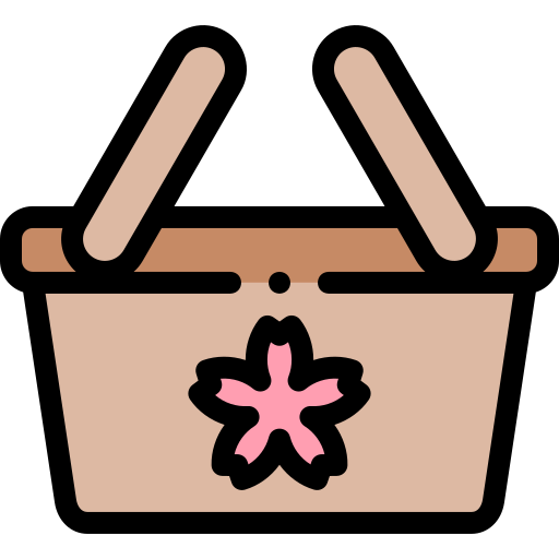 Picnic basket Detailed Rounded Lineal color icon