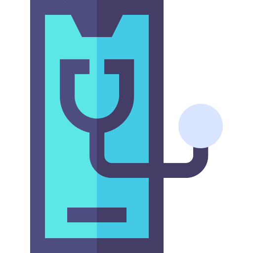 medizinische app Basic Straight Flat icon