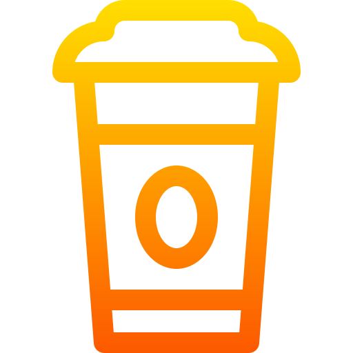 コーヒー Basic Gradient Lineal color icon