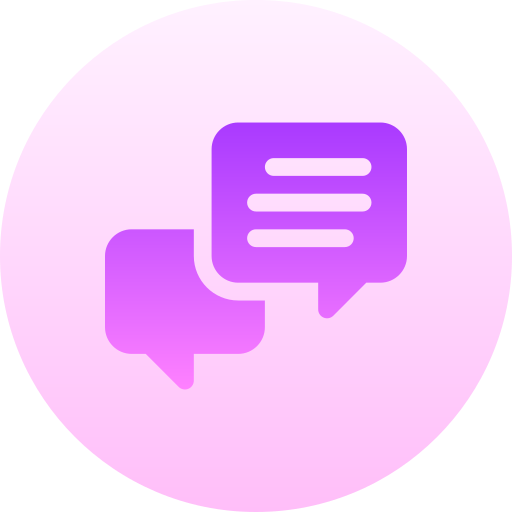 Chat Basic Gradient Circular icon